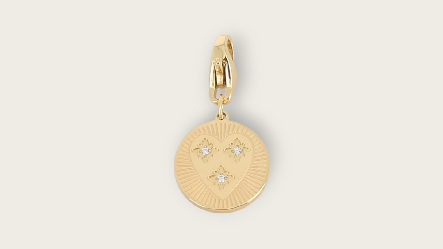 Charm cœur Scintillant